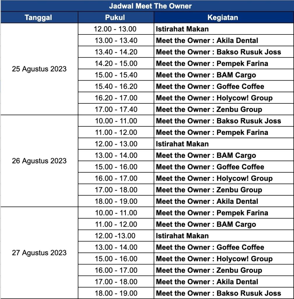 jadwal ifra 2023