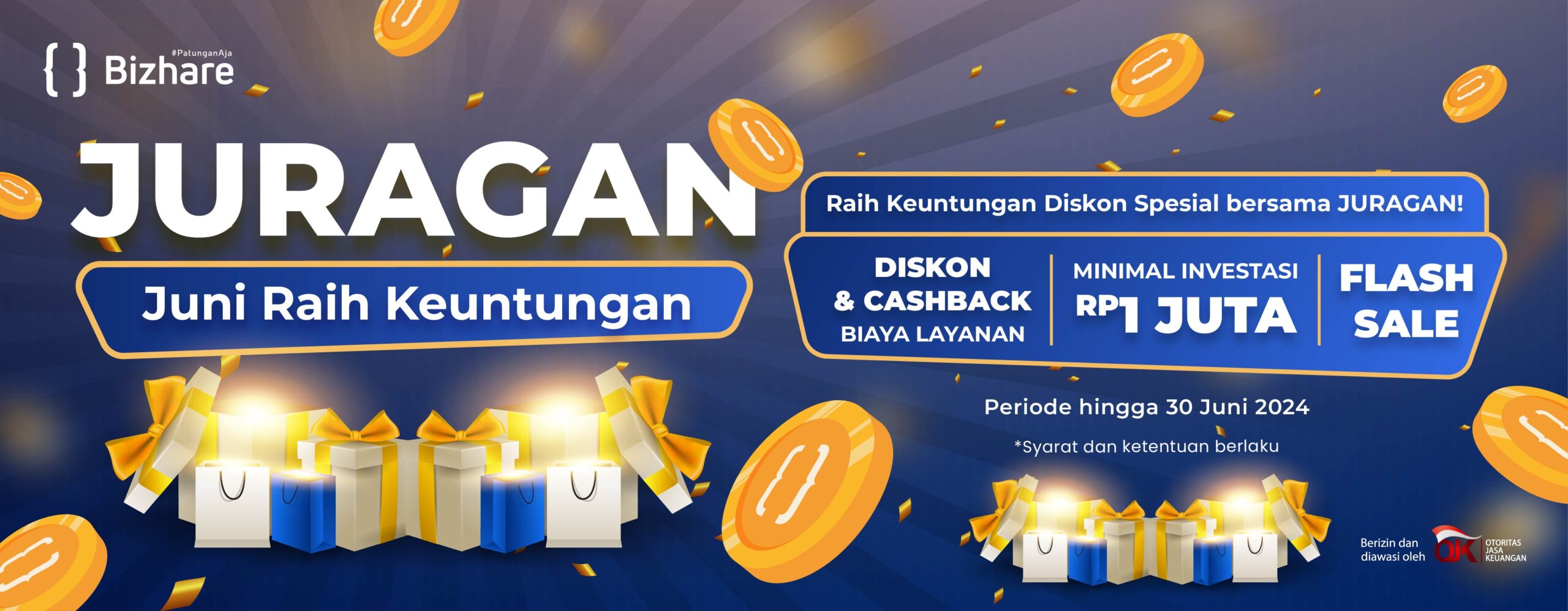 Promo Investasi Bulanan Bizhare Juni 2024
